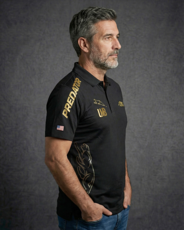 Camiseta Premium - Predator Lateral - Negro