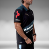 Camiseta Polo Curva - Hanbat - Negro / Verde Oscuro
