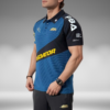 Camiseta Polo Curva - Predator - Azul Petróleo / Negro