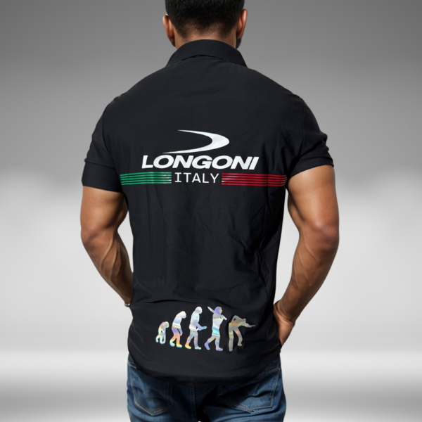 Camiseta Premium - Longoni Lineas Frente - Negro
