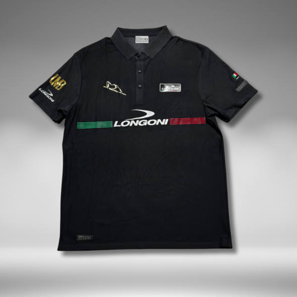 Camiseta Premium - Longoni Lineas Frente - Negro