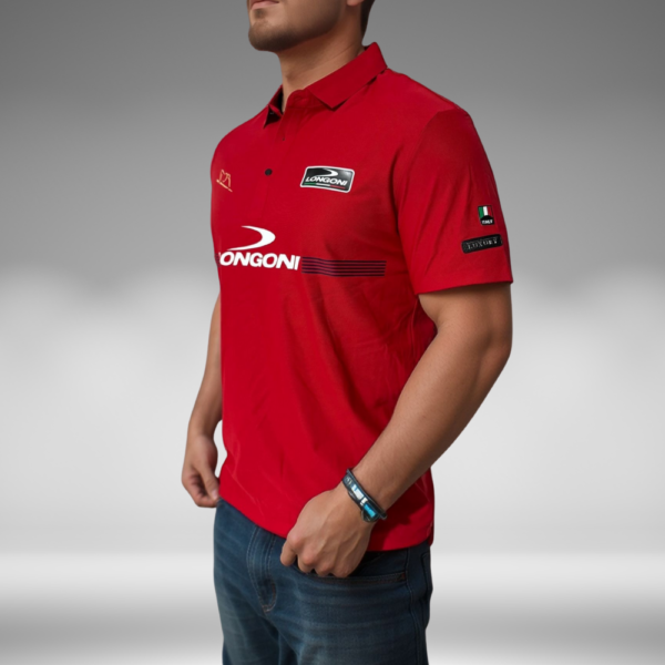 Camiseta Premium - Longoni Lineas Frente - Rojo