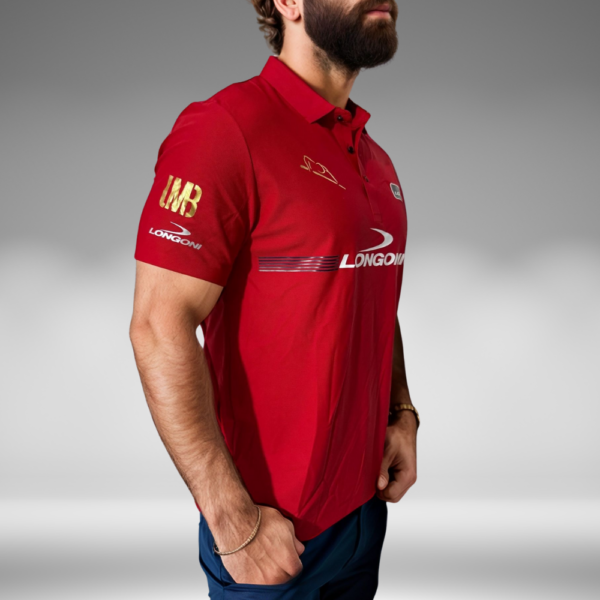Camiseta Premium - Longoni Lineas Frente - Rojo