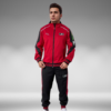 Sudadera Rib - Longoni - Negro / Rojo