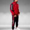 Sudadera Rib - Longoni - Negro / Rojo