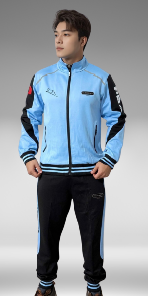 Sudadera Rib - Hanbat - Negro / Azul Claro