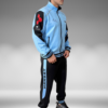 Sudadera Rib - Hanbat - Negro / Azul Claro
