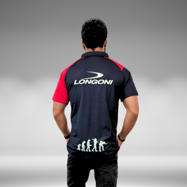 Camiseta Polo Curva - Longoni - Negro / Rojo