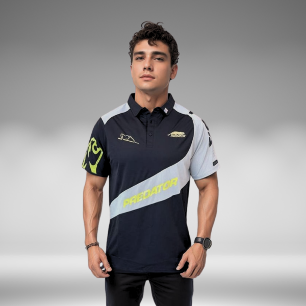 Camiseta Polo Curva - Hanbat - Negro / Gris