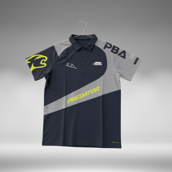 Camiseta Polo Curva - Hanbat - Negro / Gris