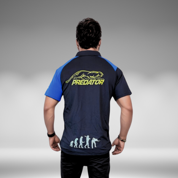 Camiseta Polo Curva - Hanbat - Negro / Azul Rey