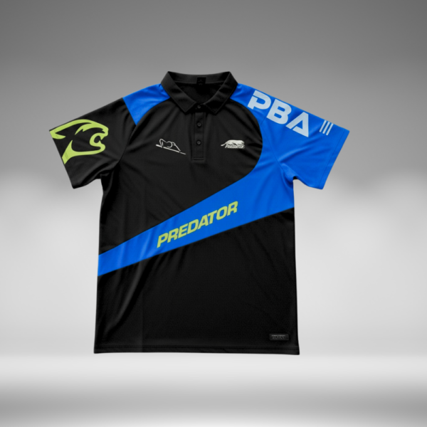 Camiseta Polo Curva - Hanbat - Negro / Azul Rey