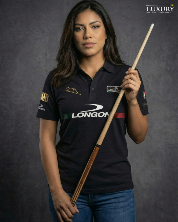 Camiseta Mujer - Longoni Lines Frente - Negro