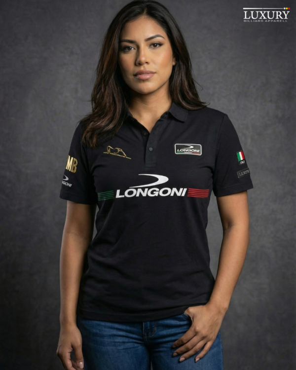 Camiseta Mujer - Longoni Lines Frente - Negro