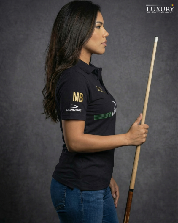 Camiseta Mujer - Longoni Lines Frente - Negro