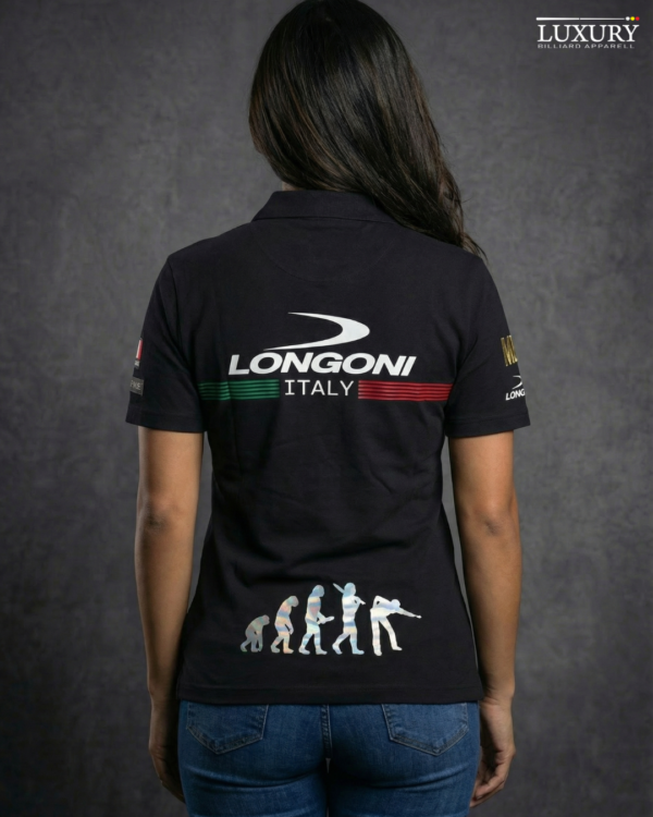 Camiseta Mujer - Longoni Lines Frente - Negro