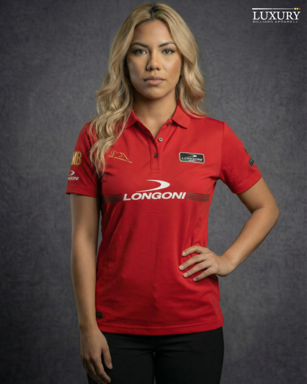 Camiseta Mujer - Longoni Lines Frente - Rojo