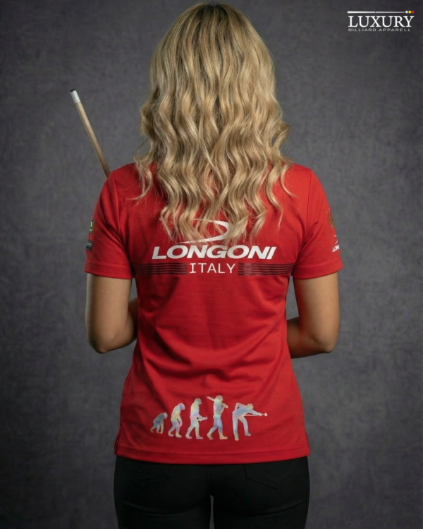 Camiseta Mujer - Longoni Lines Frente - Rojo