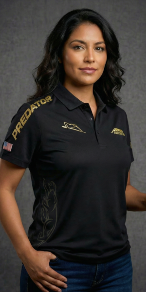 Camiseta Mujer - Predator Lateral - Negro
