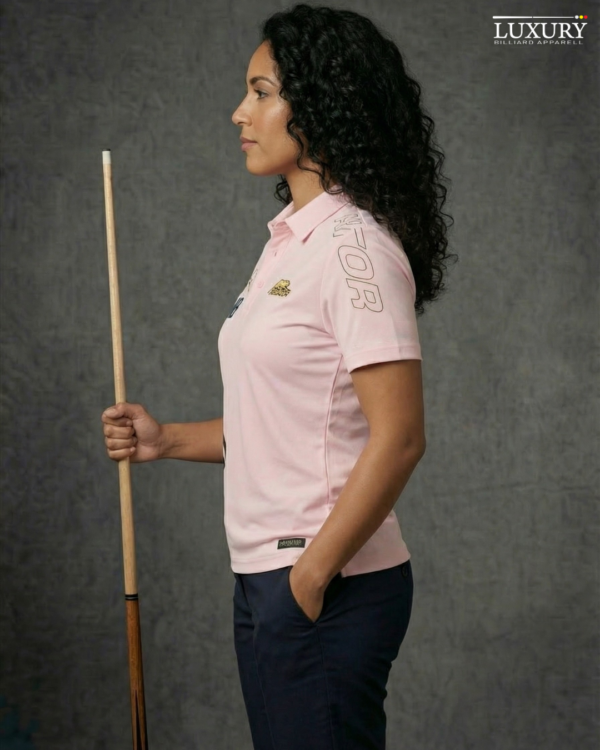 polo-mujer-billar-040-a Camiseta Mujer - Predator Cabeza - Rosado