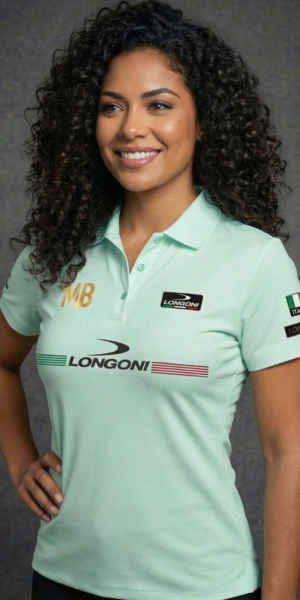 Camiseta Mujer - Longoni Lines Frente - Verde Menta