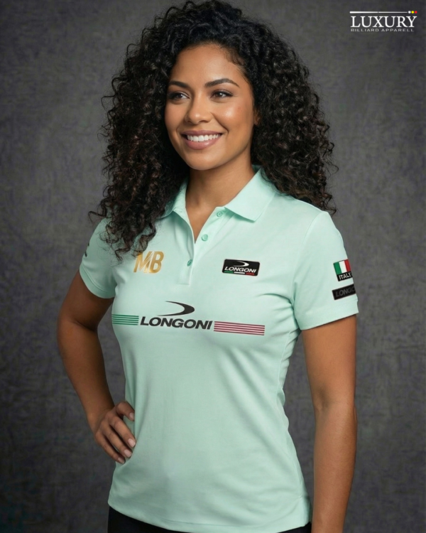 Camiseta Mujer - Longoni Lines Frente - Verde Menta