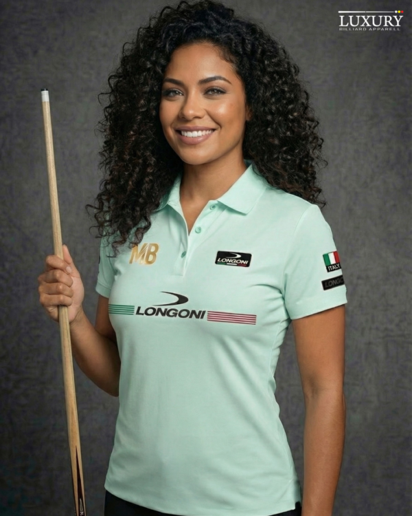 Camiseta Mujer - Longoni Lines Frente - Verde Menta