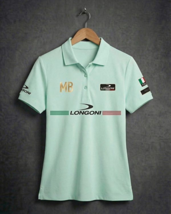 Camiseta Mujer - Longoni Lines Frente - Verde Menta