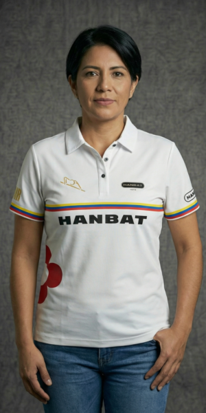 56 Camiseta Mujer - Hanbat Bandera Colombia - Blanco