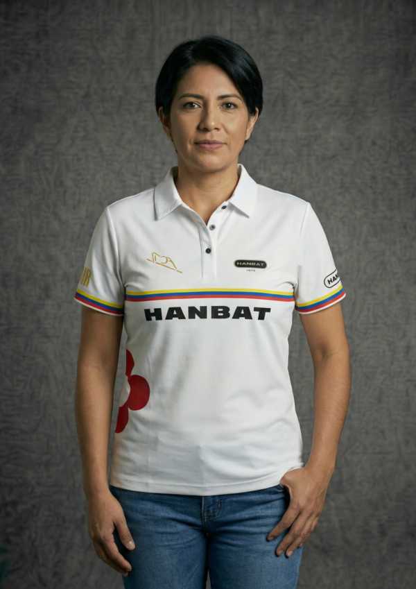 Camiseta Mujer - Hanbat Bandera Colombia - Blanco