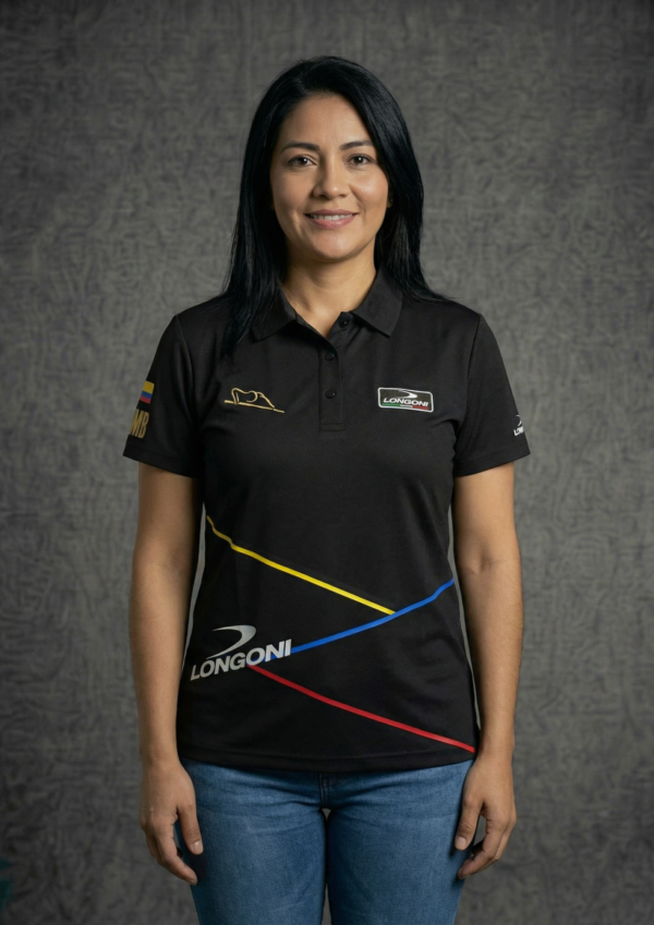 58 Camiseta Mujer - Longoni Lineas Colombia - Negro