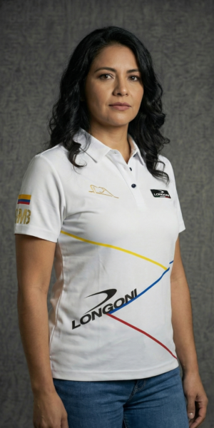 59 Camiseta Mujer - Longoni Lineas Colombia - Blanco