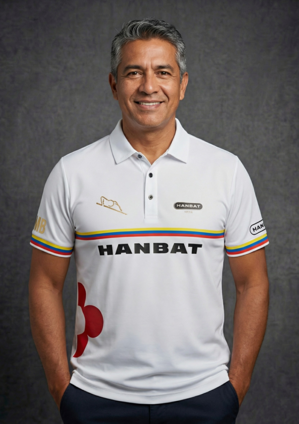 Camiseta Premium - Hanbat Bandera Colombia - Blanco