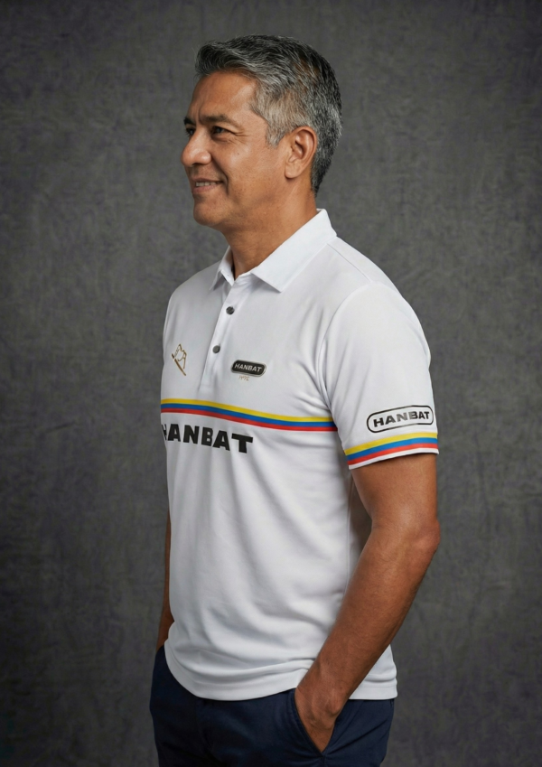 Camiseta Premium - Hanbat Bandera Colombia - Blanco