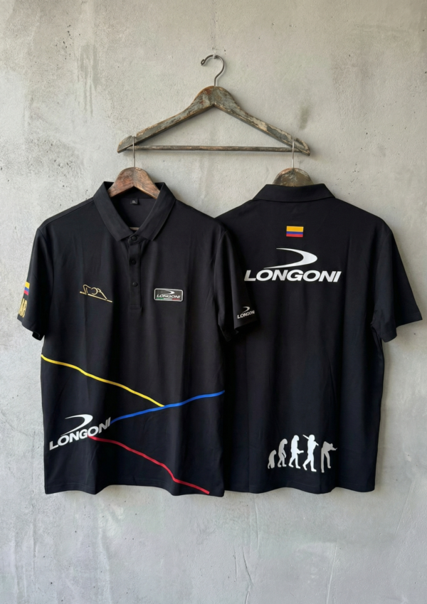 Camiseta Premium - Longoni Lineas Colombia - Negro