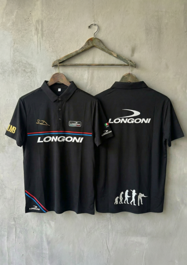 IPLB-48-f Camiseta Premium - Longoni Lineas Rojo Azul - Negro