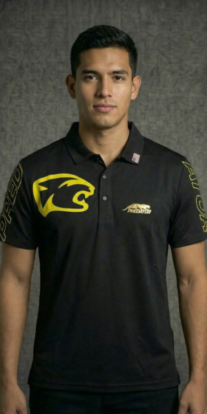 IPLB-51 Camiseta Premium - Predator Cabeza Amarilla - Negro