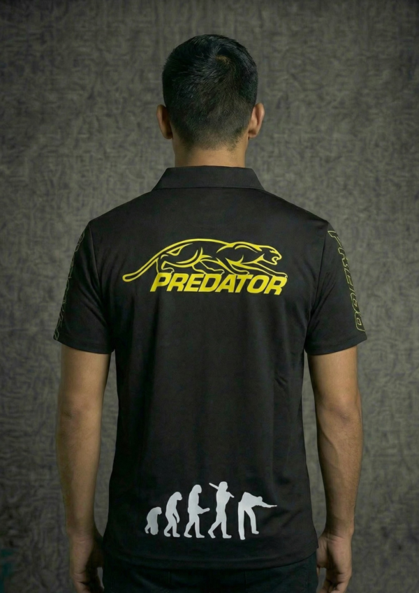 Camiseta Premium - Predator Cabeza Amarilla - Negro