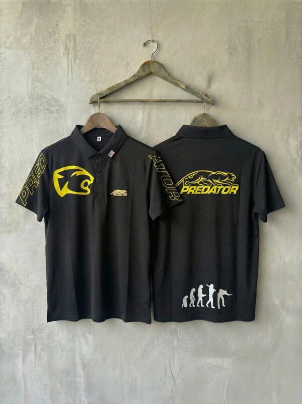 Camiseta Premium - Predator Cabeza Amarilla - Negro