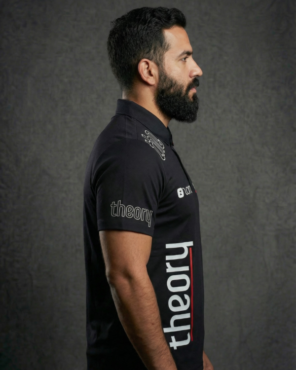 Camiseta Premium - Theory Hombros - Negro